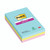 Post-It Office Super Sticky Notes, 101x152mm, PK3, light blue, with yellow and pink color stacks beneath, featuring the Post-It logo and 3M branding on the package.