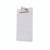 CW Office Seco Acrylic Clipboard With Hook, clear acrylic clipboard with a metal hook for hanging.