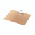 CW Office Q-Connect Clipboard Masonite A3, tan-colored lightweight clipboard with metal clip for holding documents securely.