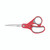 CW Office Scotch Comfort Scissors 200MM SS, red and gray handled scissors with stainless steel blades.