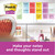 Product CW Office Post-It Super Sticky Notes, colorful sticky notes on a whiteboard used for organization and reminders.