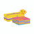 CW Office Post-It Super Sticky AST X3FOC PK24, colorful pack of 24 packs of sticky notes with 21+3 free bonus notes, designed for office and school use.