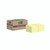 Post-It Office Post-It S/S Recy 47.6X47.6 Ylw PK12, images of a box of yellow sticky notes next to a smaller stack of notes.