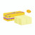 CW Office Post-It S/Stick 76X76 90S C/Ylw PK24, image of a box of yellow sticky notes with a stack of the notes in front of the box.