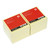 CW Office Re-Move Sticky Notes 76x76 mm, Yellow, PK12, pack of 12 repositionable sticky note blocks with yellow adhesive for office and workspace organization.
