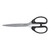 CW Office Scissors Sless Steel/Abs 207MM BLK, stainless steel scissors with black plastic handles for office and craft use.