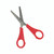 CW Office School Scissors Ss Blades 130MM PK30, red-handled scissors with stainless steel blades perfect for office or school use.