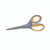 CW Office Decree Titanium Scissors 8 Inch, gray and orange handled scissors with sharp blades for precise cutting.