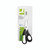 CW Office Q-Connect Scissors 210MM Stainless Steel BLK, multipurpose scissors with black ergonomic handles on packaging.