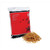 CW Office Rubber Bands Assorted Sizes 454G BAG, red packaging with black stars and white text, and a pile of yellow rubber bands beside the package.