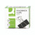 Product CW Office Q-Connect Foldback Clip 19MM PK10, black foldback clip attached to a black paperclip