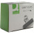 CW Office Q-Connect Grip Clip 25MM PK10, image showing a box of 10 small black grip clips used for binding papers.