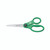 CW Office Westcott Kleen Earth Scissors 180MM, green-handled scissors with stainless steel blades.