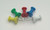 CW Office Q-Connect Push Pins PK250, multicolored push pins with metal point tips on a white background.