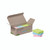 Product CW Office Q-Connect RCYC Notes 38X51 Pstl PK12, a colorful set of pastel-colored sticky notes in a cardboard box.