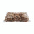 CW Office Size 80 Rubber Bands 454G, a transparent plastic bag filled with multiple light brown rubber bands used for office and household purposes.