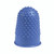 CW Office Q-Connect Thimblette NO.1 Blue PK12, a blue textured rubber finger protector with raised bumps for grip.