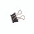 CW Office Foldback Clip 32MM BLK PK100, black metal paper clip with a foldback design for securing documents.
