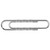 CW Office Paperclip Giant Wavy PK100, large metallic wavy paperclip for paper binding