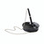 CW Office Fellowes Ballpoint Pen/Chain Black, a black ballpoint pen with a decorative chain and pen holder display stand.