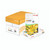 CW Office Xerox Colotech+ A3 100GSM PK500, image showing packaging boxes of yellow lily flower print high-quality color laser paper for printing and office use.
