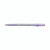 CW Office Bic Round Stic Grip Ball Pen Purple PK40, purple ballpoint pen with grip and retractable tip on a white background.