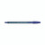 CW Office Bic Cristal Bp U/Fine Blue PK20, blue ballpoint pen with transparent body and blue cap.