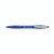 CW Office Bic Atlantis Prem 1.0MM Bp BLU PK12, blue ballpoint pen with silver clip and branding.