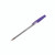 CW Office Q-Connect Md Violet Bp Pen PK50, purple capped ballpoint pen with transparent body showing ink level, ideal for writing and office use.