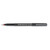 CW Office Fibre Tip Pen Medium Red PK12, a black fiber tip pen with a red tip and a clip for writing and drawing.