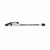 CW Office Q-Connect Delta Ball Pen BLK PK12, black ballpoint pen with plastic body and clip, designed for office and school use.