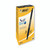 Product CW Office Bic Click Retract Ballpen Black PK12, packaging of 12 black retractable ballpens for smooth writing