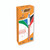 CW Office Bic 4 Colours Ballpoint Pen Gld PK12, packaging with a multi-color ballpoint pen featuring rose gold accents and indicating four ink colors.
