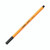 CW Office Stabilo Point 88 Flnr Pen AST PK10, orange fine tip ballpoint pen for writing and drawing.