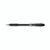 CW Office Q-Connect Delta Gel Pen Black PK12, black gel pen with a transparent body and black grip section