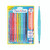 Product CW Office Papermate Dual Pen/Brush Med AST PK8, set of 8 colorful dual tip pens with water-based ink and flexible brush tips, ideal for creative writing and art projects.