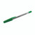 CW Office Q-Connect Ball Pen Medium Green PK50, transparent ballpoint pen with green cap and grip, suitable for office and school use.