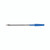 CW Office Q-Connect Ball Point Med Blue PK20, blue ink ballpoint pen with transparent body and blue cap.