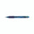 CW Office Q-Connect 4 Colour Ball Point Pen PK10, a transparent multi-color ballpoint pen with a blue grip and visible ink cartridges.