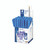 CW Office Stick 430 Ballpoint Pen Cdu BLU PK50, set of 50 blue ballpoint pens with hexagonal barrels, featuring gold-colored tips and clip, ideal for writing and office use.