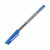 CW Office Staedtler 430 Medium Pen BLU PK10, blue and transparent pen with black ink and blue cap.