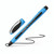 CW Office Schneider Bp Pen Memo Xb BLK PK10, blue and black retractable pen with silver clip.