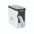 CW Office Brother Prof PC Label Machine Black and Silver, compact label printer creating printed labels with text.