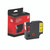 CW Office 4500 Label Tape 12MM Black/Yllw, a black tape cartridge with yellow labeling and packaging box, designed for label printers with 12mm width and 7m length, featuring black ink on yellow background.