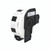 Product CW Office Lbl 24 Rnd BLK On W DK11218, black and white barcode label roll with black squares on a white background.