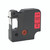 CW Office 4500 Label Tape 12MM Black/Red, image showing a black label tape cassette with a red label indicating specifications and ink color.