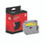 CW Office P-Touch Tpe 12MM BLK/Ylw Tpe, yellow and black plastic label tape cartridge with packaging box.