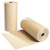 CW Office Imit Kraft Paper Roll 750MMX25M Bwn, beige kraft paper roll lying on a surface with one end unrolled, suitable for packaging and wrapping.
