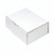 CW Office Oyster Mailing Box 220X110X80 PK25, plain white product packaging box for mailing or shipping in a compact, sturdy design.