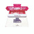 CW Office Go Secure E-Letterbox 260X110X30MM, red and white letterbox packaging for secure mail collection with fold back and insert features.